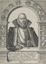 天文学者（帽子なし）のTycho Braheの肖像